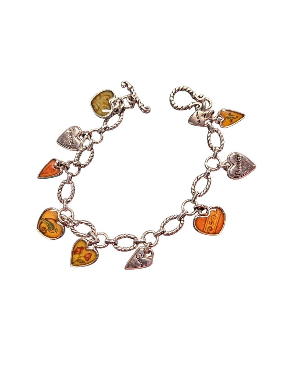 Vintage Brighton Picadilly Heart Charm Bracelet